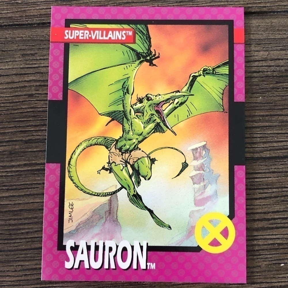 Vintage X-Men 1992 trading card: Super-Villains: Sauron #63